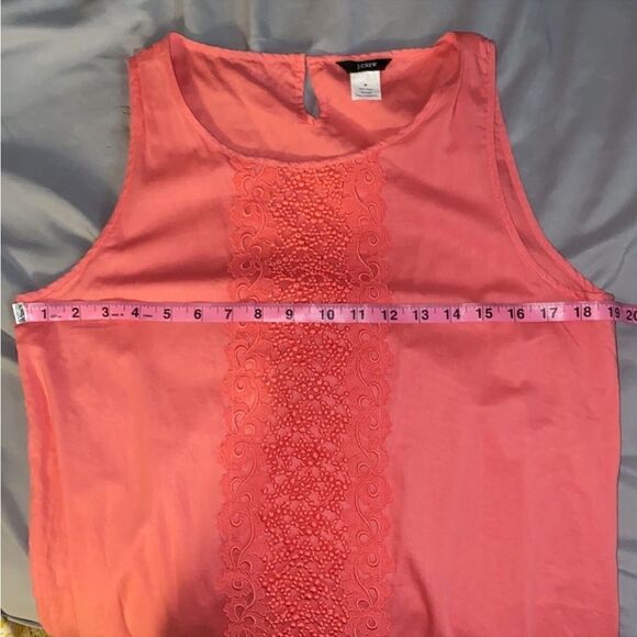 J. Crew Pink Coral Garden Lace Sleeveless
Shift Dress - Picture 14 of 16